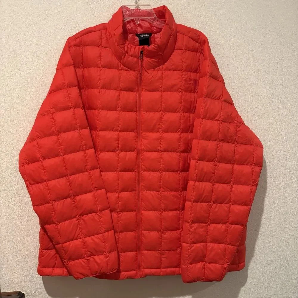 NWT Mens The North Face Thermoball Eco Full Zip Jacket Puffer Fiery Red Size 3X